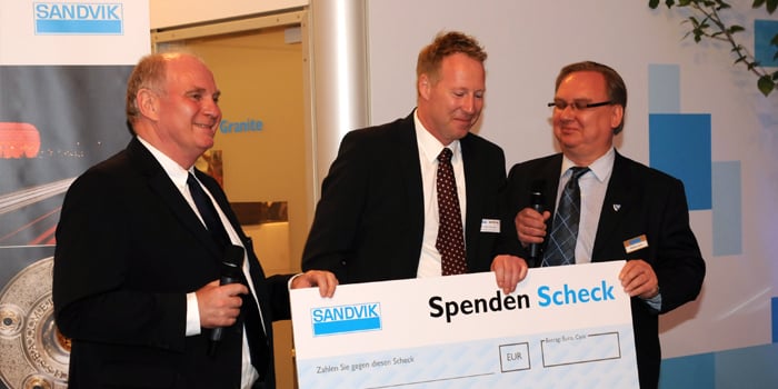 President of Bayern Munich guest of honor at Sandvik Global Construction Press event 