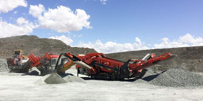 Heavy duty crushing and screening train sets the gold standard 