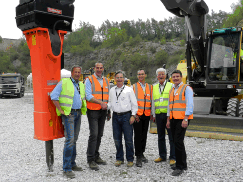 Swecon new distributor for Sandvik Breakers and Demolition tools 