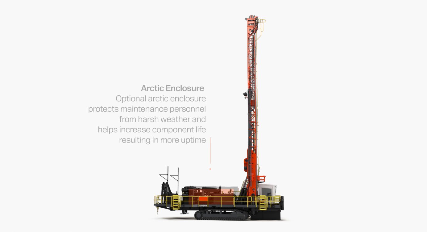 Станок Sandvik D55SP, для вращательного и пневмоударного бурения взрывных  скважин на мягких и крепких породах