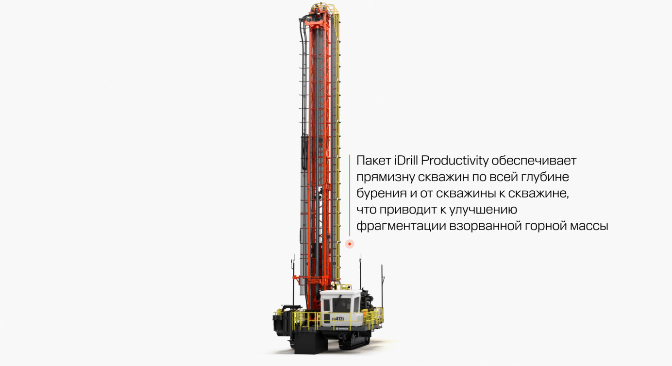 Станок Sandvik D55SP, для вращательного и пневмоударного бурения взрывных  скважин на мягких и крепких породах